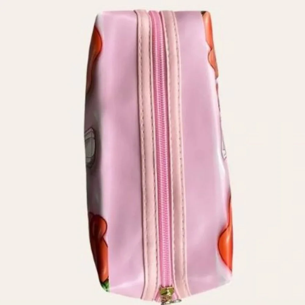 Vinyl Cosmetics Makeup Wristlet Bag Case 3D NEW